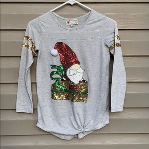 Poof Girls Christmas long sleeve shirt
